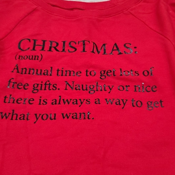 EUC Naughty Christmas Sweater - Picture 2 of 3